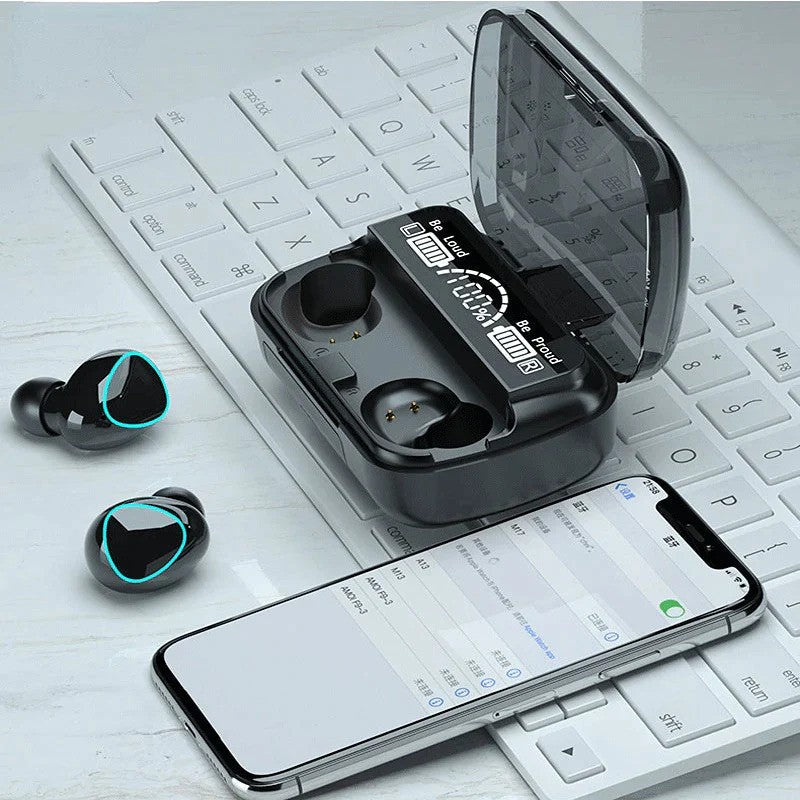 Orignal  M10 TWS Wireless Bluetooth Earbuds With-3500m Power Bank